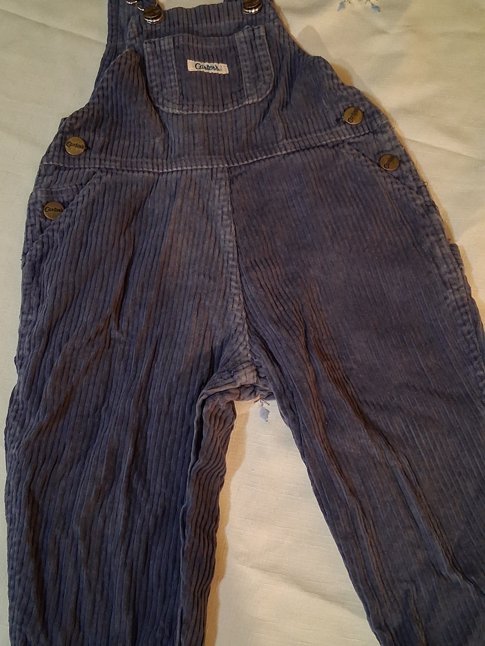 Carter's Blue Corduroy Kids Overalls 24m 260900